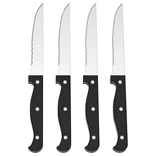 SUMUHOME SNITTA BİFTEK BIÇAK SETİ SİYAH 22 CM 4 PARÇA ürün görseli 1