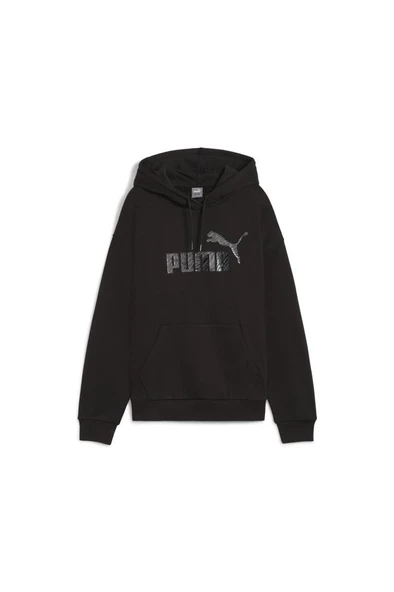 Puma ESS+ ANIMAL Hoodle FL 681492 01 Kadın Sweatshirt Siyah XS-XL ürün görseli 1