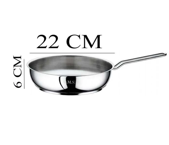 Oms Çelik Tava 22x6 CM - Resim 3