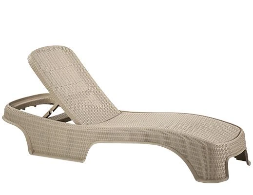 Omnipazar SY-2536 Bej Renk Brezza Royal Rattan Lüks Şezlong ürün görseli 1