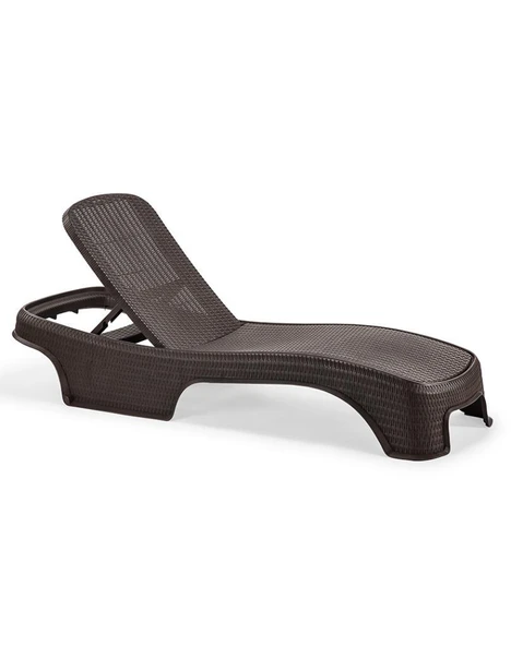 Omnipazar SY-2536 Kahve Rengi Brezza Royal Rattan Lüks Şezlong ürün görseli 1