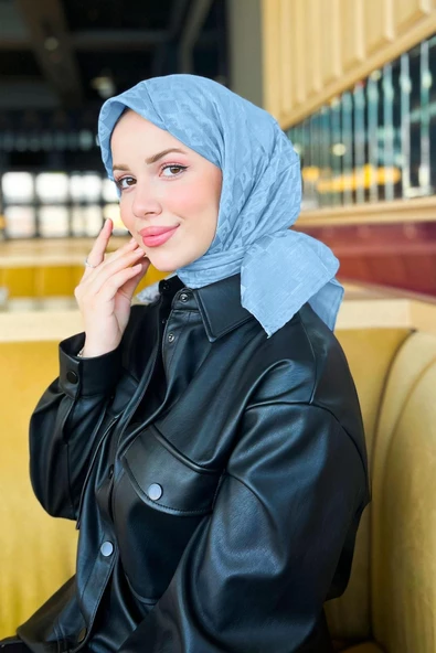 İpek Koton Jakar Eşarp - 8932982-926 ürün görseli 1