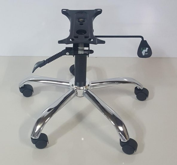 Krom Yıldız Ayak+Teker+100 lük Piston+Çift Kollu Mekanizma ürün görseli 1