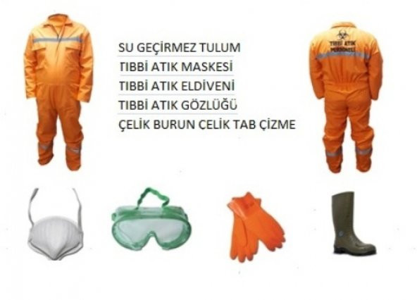 TIBBİ ATIK TOPLAMA SETİ SU GEÇİRMEZ ÜCRETSİZ KARGO ürün görseli 1