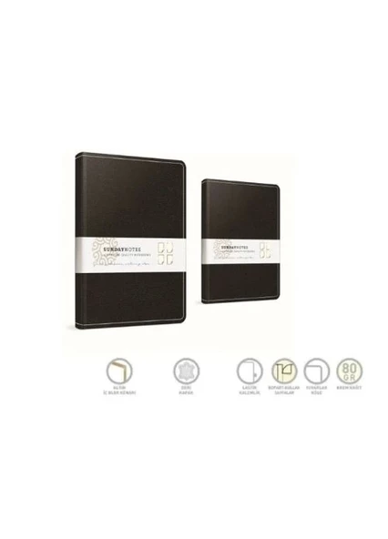 Sunday Notes İp Dkş Deri Kpk Defter 140 Yp Çizgili ürün görseli 1