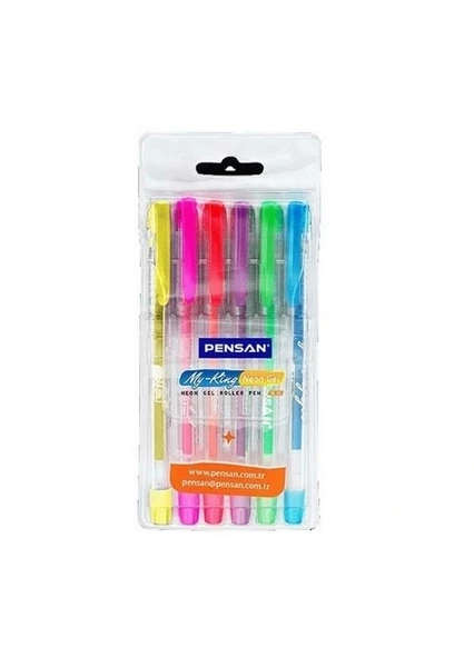 Pensan My-King Neon Jel Kalem 6Lı Set ürün görseli 1
