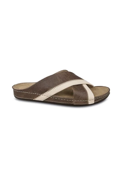Ceyo 9964-5 Anatomik Erkek Terlik Kahve 40-45 ürün görseli 1