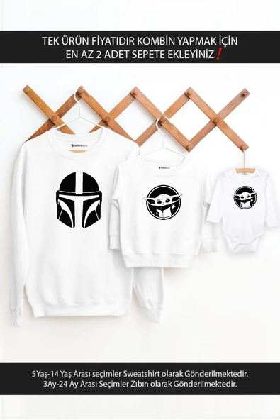Mandolarian Baby Yoda Baba OğulKız(TEK ÜRÜN FİYATIDIR KOMBİN YAPMAK İÇİN EN AZ 2ADET SEPETE EKLEYİNZ ürün görseli 1