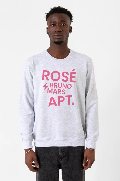 BLACKPINK ROSE BRUNO MARS APT Karmelanj Erkek 2ip Sweatshirt ürün görseli 1