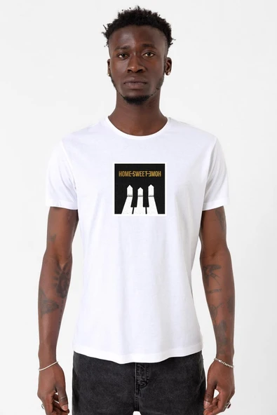 G-Dragon Home Sweet Home Beyaz Erkek Bisikletyaka Tshirt ürün görseli 1