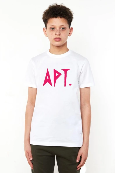 Blackpink Apt Beyaz Çocuk Bisikletyaka Tshirt ürün görseli 1