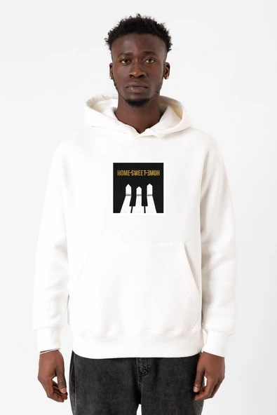 G-Dragon Home Sweet Home Beyaz Erkek 3ip Kapşonlu Sweatshirt ürün görseli 1