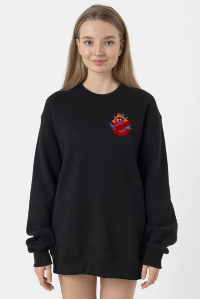 He Man Ghostmasters Logo Siyah Kadın 2ip Sweatshirt ürün görseli 1