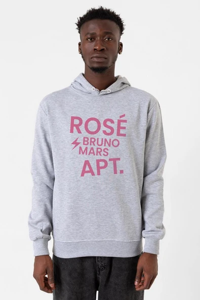 BLACKPINK ROSE BRUNO MARS APT Grimelanj Erkek Kapşonlu 3ip Sweatshirt ürün görseli 1