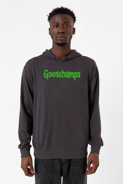 Goosebumps Lettern Füme Erkek 2ip Kapşonlu ürün görseli 1