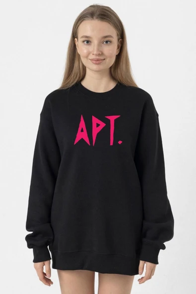 Blackpink Apt Siyah Kadın 2ip Sweatshirt ürün görseli 1