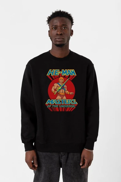 He Man Masters Of The Universe Siyah Erkek 2ip Sweatshirt ürün görseli 1