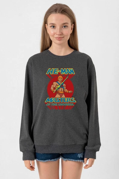 He Man Masters Of The Universe Füme Kadın 2ip Sweatshirt ürün görseli 1