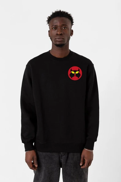 Inspector Gadget Mad Siyah Erkek 2ip Sweatshirt ürün görseli 1
