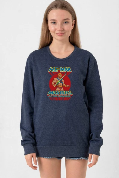 He Man Masters Of The Universe İndigo Kadın 2ip Sweatshirt ürün görseli 1