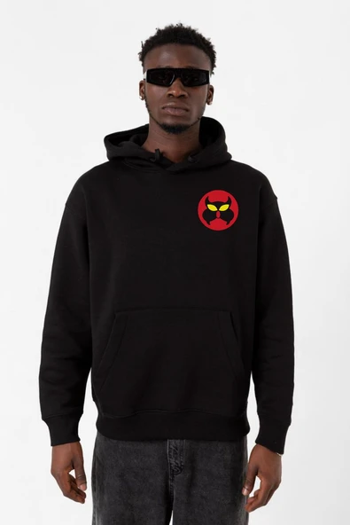 Inspector Gadget Mad Siyah Erkek 3ip Kapşonlu Sweatshirt ürün görseli 1