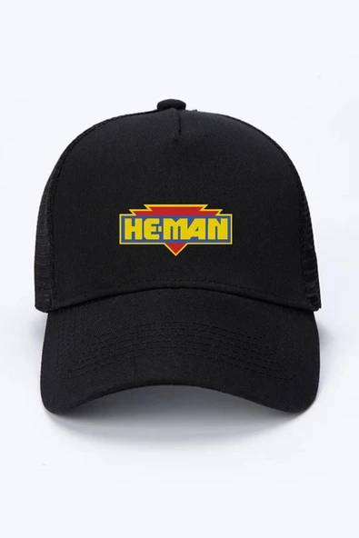 He Man Logo Siyah Fileli Şapka ürün görseli 1