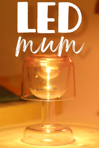 Led Mum İskandinav Tip Pil Dahil Dumansız Alev Ledli Yapay Dekoratif Mum Dekor Işığı Pembe PT428 ürün görseli 1