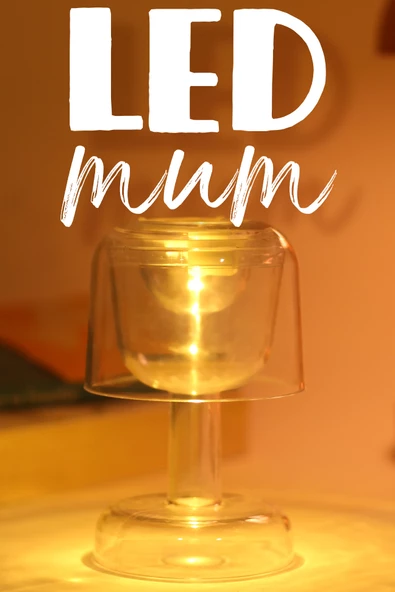 Led Mum İskandinav Tip Pil Dahil Dumansız Alev Ledli Yapay Dekoratif Mum Dekor Işığı Şeffaf PT428 ürün görseli 1