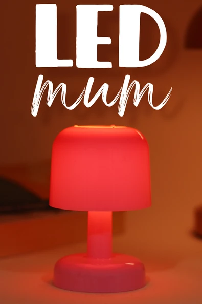 Led Mum İskandinav Tip Pil Dahil Dumansız Alev Ledli Yapay Dekoratif Mum Dekor Işığı Pembe PT427 ürün görseli 1