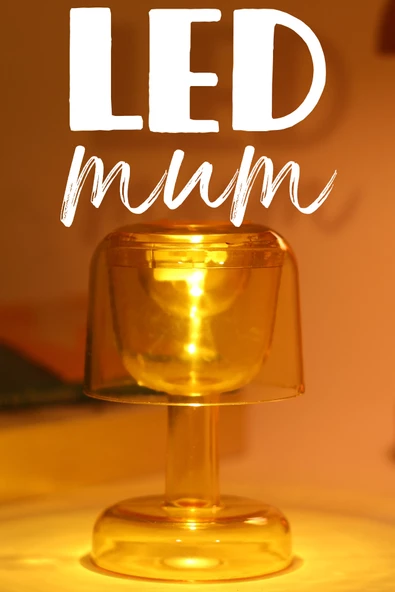 Led Mum İskandinav Tip Pil Dahil Dumansız Alev Ledli Yapay Dekoratif Mum Dekor Işığı Sarı PT428 ürün görseli 1