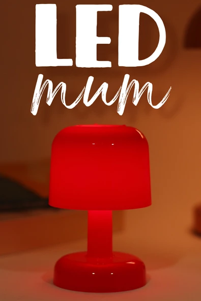 Led Mum İskandinav Tip Pil Dahil Dumansız Alev Ledli Yapay Dekoratif Mum Dekor Işığı Kırmızı PT427 ürün görseli 1