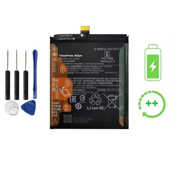 Poco F2 Pro İle Uyumlu Güclendirilmiş İthal Pil Batarya BM4Q ürün görseli 1