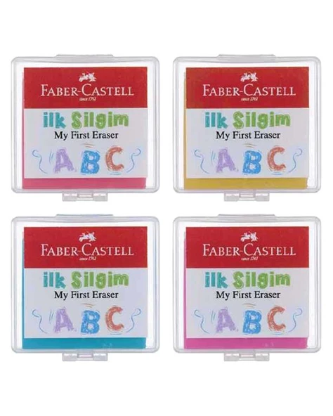 Faber Castell İlk Silgim Plastik Kutulu 4 Adet 127322 ürün görseli 1
