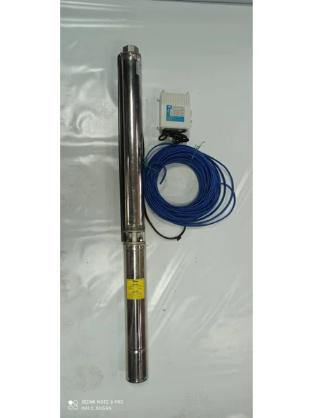 Impo Sk 409/14 Krom Başlıklı Derin Kuyu  3 Hp Monofaze Motorlu 30 mt Kablolu Panolu Dalgıç Pompa ürün görseli 1