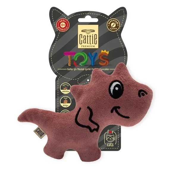 Cattie Matatabili Kedi Peluş Oyuncağı Trex 15 Cm ürün görseli 1