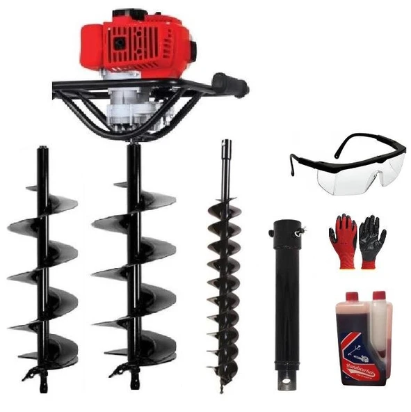 Secho DX5500 Toprak Burgu Makinası Seti 100-150-200 mm ürün görseli 1