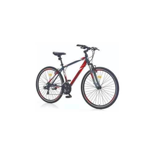 Corelli Trivor 5.1 V Fren Shimano 21 Vites 28 Jant Şehir Tur Bisikleti Koyu Gri Kırmızı Beyaz 18 Kadro ürün görseli 1