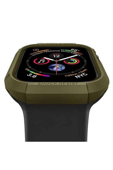 Spigen Apple Watch 41mm/40mm (Seri 9/8/SE2/7/6/SE/5/4) Kılıf Rugged Armor Olive Green - 061CS26014 ürün görseli 1