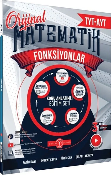 Orijinal Yayınları TYT AYT Matematik Fonksiyonlar Konu Anlatımlı Eğitim Seti ürün görseli 1