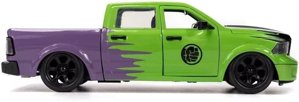 Jada Hulk & 2014 RAM 1500 1/24 Model Araba - Resim 2