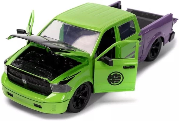 Jada Hulk & 2014 RAM 1500 1/24 Model Araba ürün görseli 1