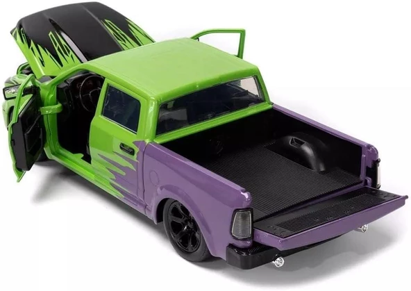 Jada Hulk & 2014 RAM 1500 1/24 Model Araba - Resim 3