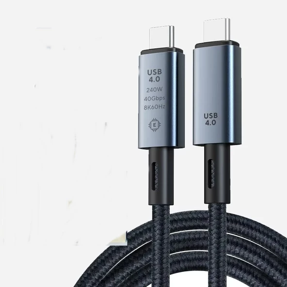 Pmr USB4 Kablo – 40Gbps 240W Hızlı Şarj ve Data Kablosu 1 Metre Zr850 ürün görseli 1