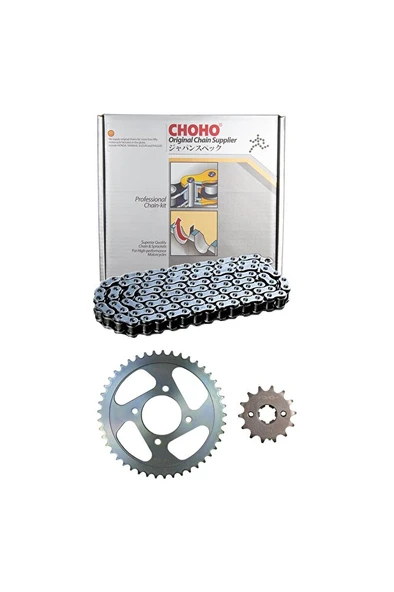 Cfmoto Nk 150 Zincir Dişli Seti Choho (Dişliler Ön 14T Arka 45T)Siyah Oringli Zincir ARASMOTO ürün görseli 1