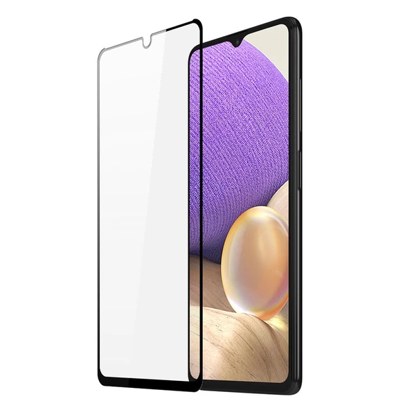 Bufalo Realme C15 Ekran Koruyucu 5D Temperli Cam Siyah ürün görseli 1