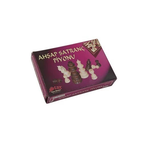Star Satranç Piyonu Ahşap NO:4 ürün görseli 1