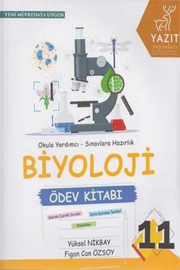 Yazıt Yayınları 11. Sınıf Biyoloji Ödev Kitabı ürün görseli 1