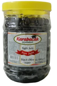 KARABACAK YAĞLI SELE SİYAH ZEYTİN SÜPER BOY 1 KG PET KUTU ürün görseli 1