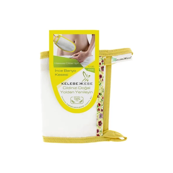 Kelebek Kese Scrub & Peel  Normal Cilt Kalın Banyo Kesesi  SARI 1 Adet ürün görseli 1