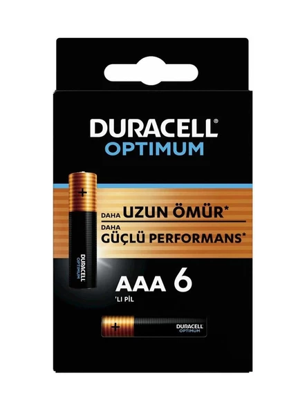 Duracell  6 lı Optimum Aaa Kalem Pil ürün görseli 1